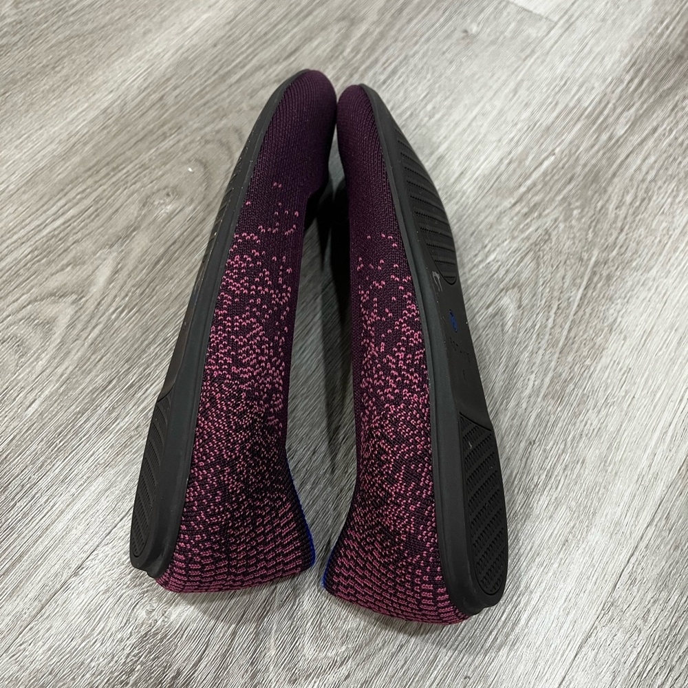 Rothy's Fig Python Round Toe Flats Size 8 - image 6